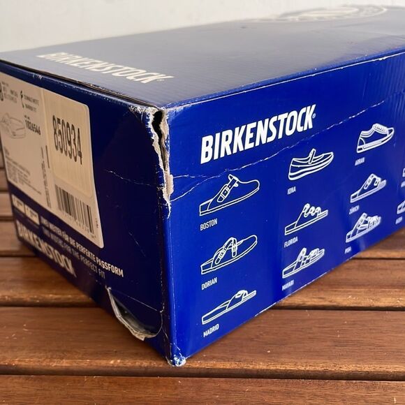 Birkenstock Oita Suede Leather Sandals Fuchsia Tulip EU38/US Women 7(Box Crushed - Picture 12 of 13